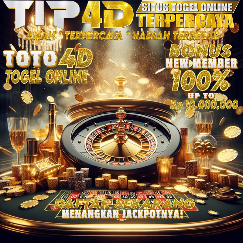 TIP4D Situs Togel Terpercaya: Bonus New Member 100%